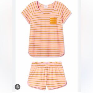 Striped Pink and Orange Women’s Pajamas